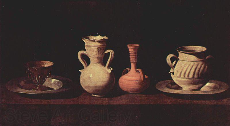 Francisco de Zurbaran Tassen und Vasen Spain oil painting art